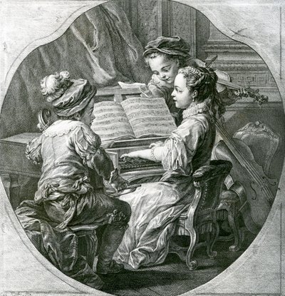 An allegory of Music, La Musique, 1756 by Louis Michel van Loo